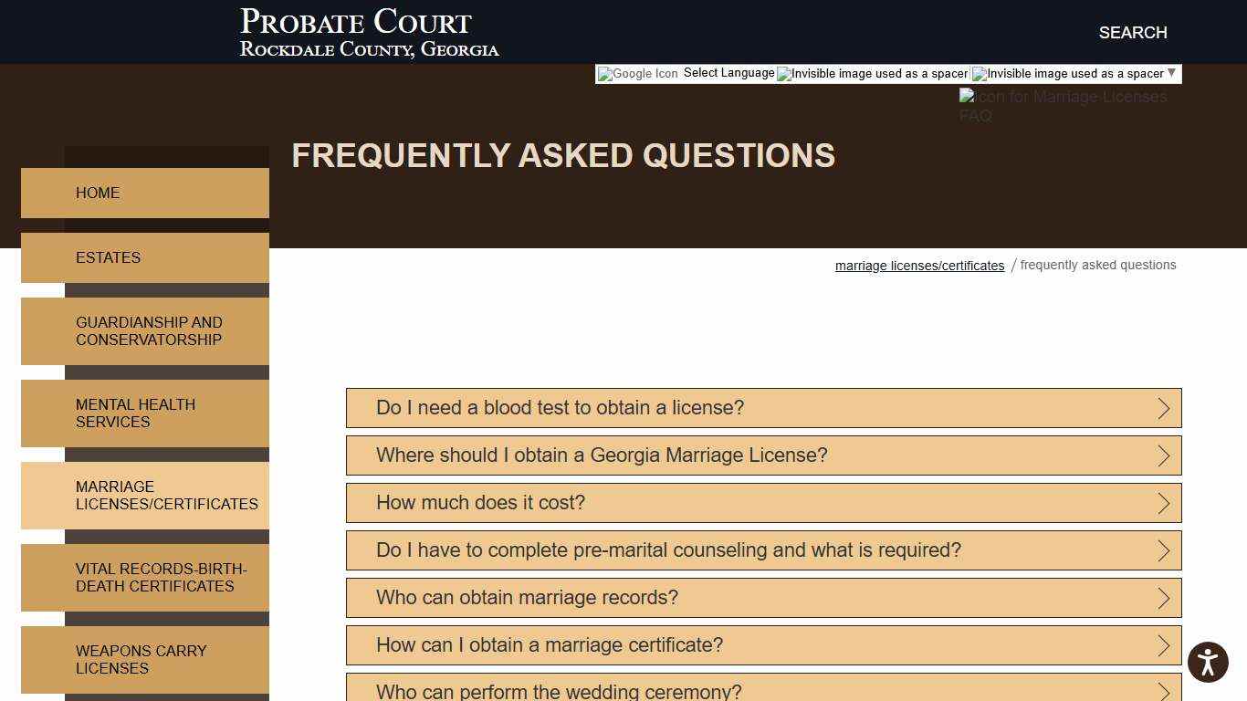 Marriage Licenses FAQ